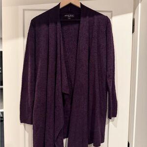 Bearfoot Dreams - Women's Purple Open Front Cardigan